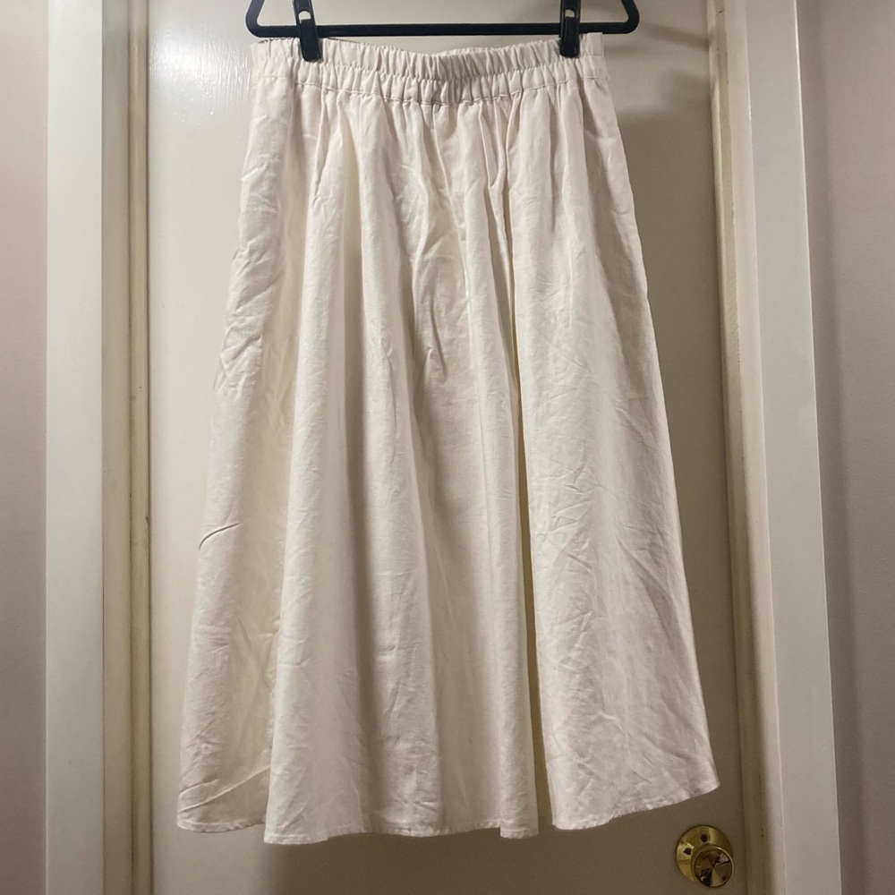Linen Blend Skirt